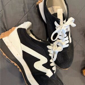 Steve Madden Black and White Sneakers